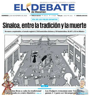 Cover of El Debate de Mazatlan