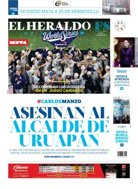 Cover of El Heraldo de Mexico