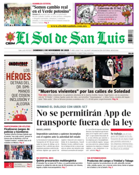 Cover of El Sol de San Luis Potosi