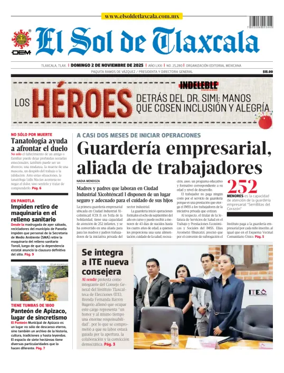 Cover of El Sol de Tlaxcala