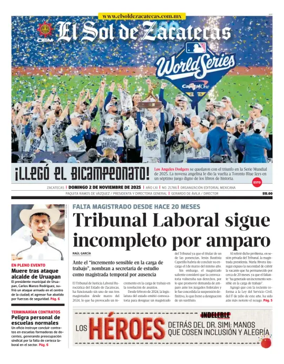 Cover of El Sol de Zacatecas