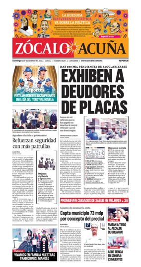 Cover of Zócalo Acuña