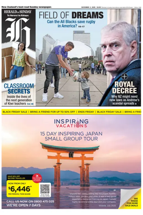 Cover of Herald on Sunday