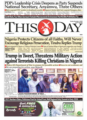 Cover of THISDAY