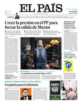 Cover of El País (Valencia)