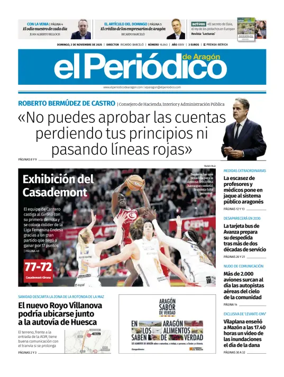 Cover of El Periódico Aragón