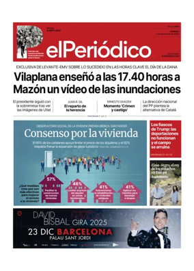Cover of El Periódico de Catalunya (Castellano)