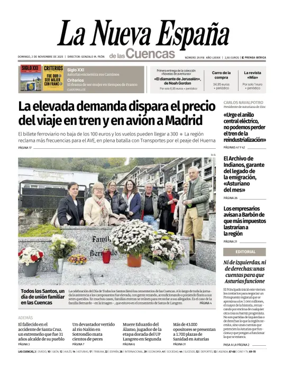 Cover of La Nueva España (Cuencas)