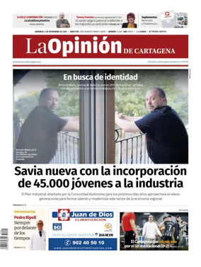 Cover of La Opinion de Murcia (Cartagena)