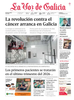 Cover of La Voz de Galicia (Ferrol)