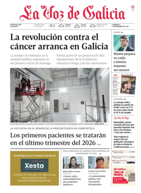 Cover of La Voz de Galicia (Vigo)