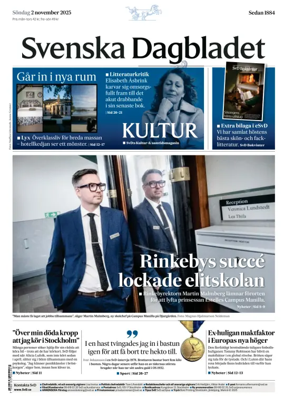 Cover of Svenska Dagbladet