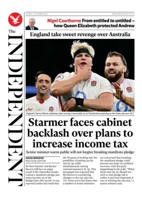 Cover of The Independent