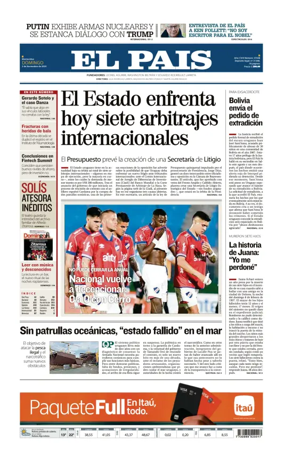 Cover of El Pais (Uruguay)