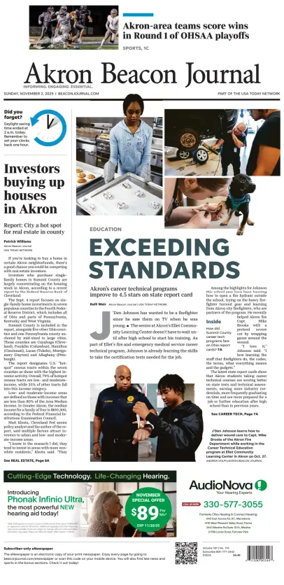 Cover of Akron Beacon Journal