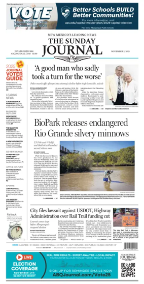 Cover of Albuquerque Journal