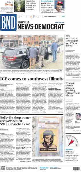 Cover of Belleville News-Democrat (Sunday)