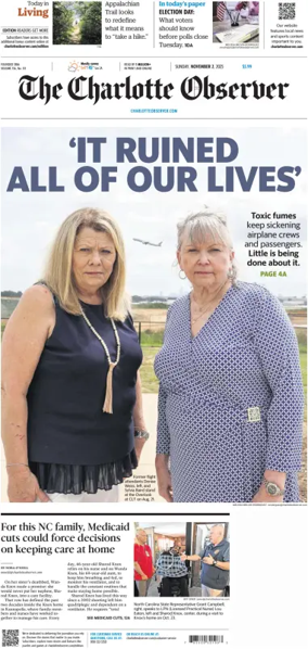 Cover of The Charlotte Observer (Sunday)