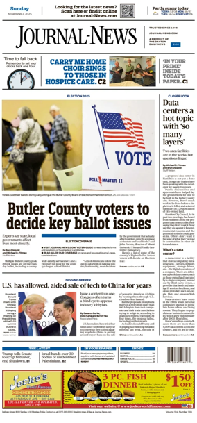 Cover of Hamilton Journal News