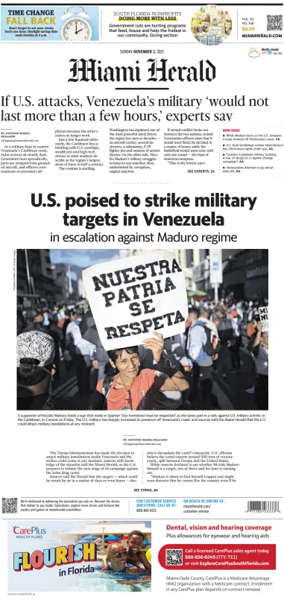 Cover of Miami Herald (Sunday)