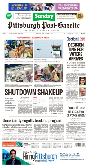 Cover of Pittsburgh Post-Gazette