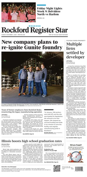 Cover of Rockford Register Star