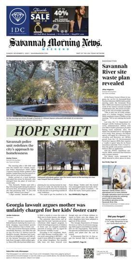 Cover of Savannah Morning News