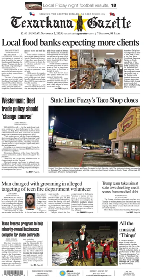 Cover of Texarkana Gazette