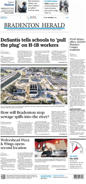 Cover of The Bradenton Herald (Sunday)