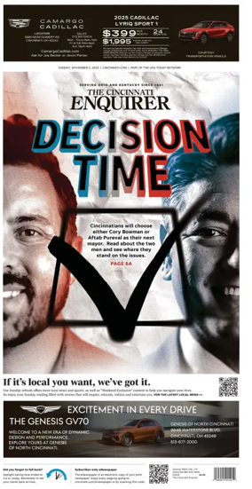 Cover of The Cincinnati Enquirer
