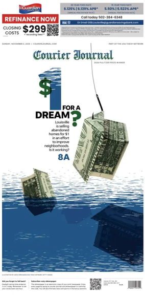 Cover of The Courier-Journal (Louisville)