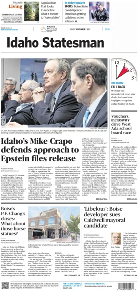 Cover of The Idaho Statesman (Sunday)