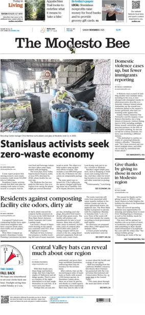 Cover of The Modesto Bee (Sunday)