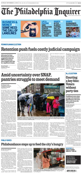 Cover of The Philadelphia Inquirer