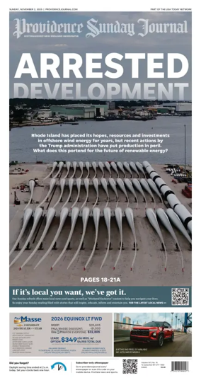 Cover of The Providence Journal