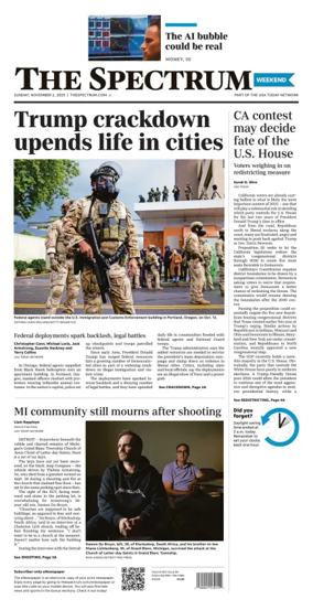 Cover of The Spectrum & Daily News