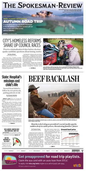 Cover of The Spokesman-Review (Spokane)