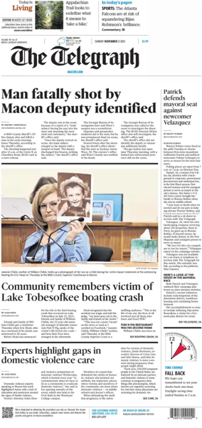 Cover of The Telegraph (Macon) (Sunday)