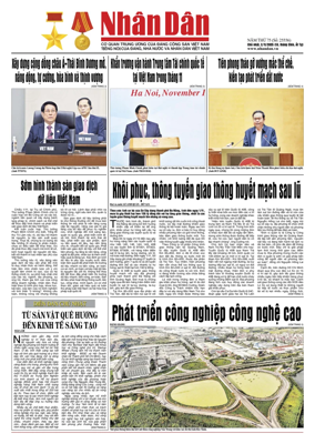 Cover of Nhan Dan newspaper