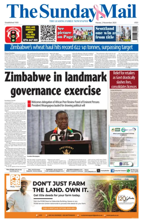 Cover of The Sunday Mail (Zimbabwe)