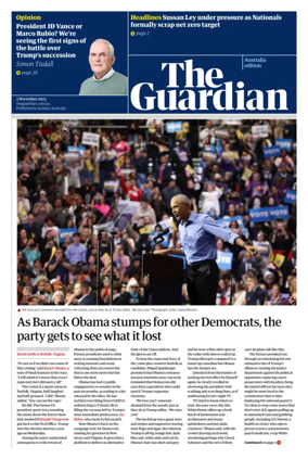 Cover of The Guardian Australia