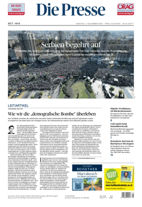 Cover of Die Presse
