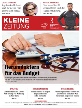 Cover of Kleine Zeitung Steiermark