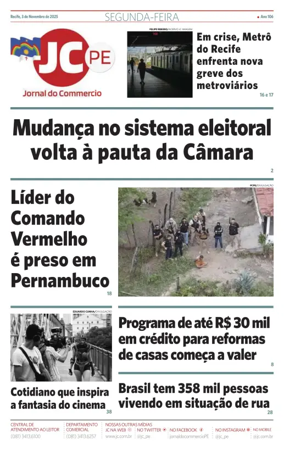 Cover of Jornal do Commercio