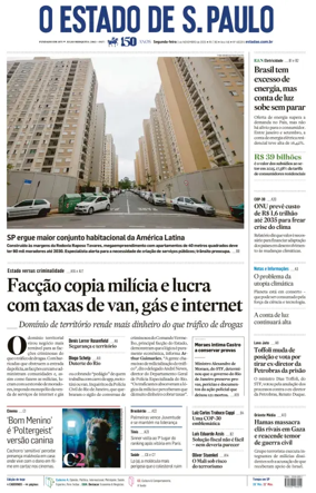 Cover of O Estado de S. Paulo