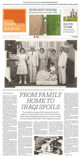 Cover of Edmonton Journal