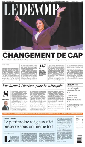 Cover of Le Devoir
