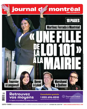 Cover of Le Journal de Montreal