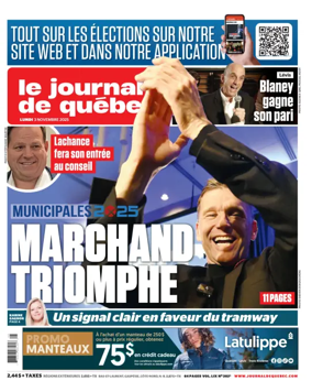 Cover of Le Journal de Quebec