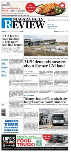 Cover of The Niagara Falls Review